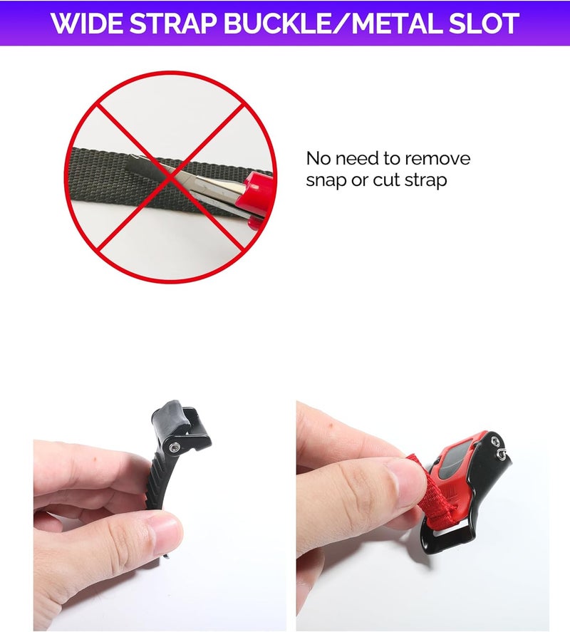 RACOONA Helmet Button Buckle,Motorcycle Helmet Quick Release Buckle Strap Locks,Car Accessories otorcycle Helmet Speed Clip Quick Release Chin Strap Button,Bike Helmet Clip Buckle,Fits for Any Helmet - Image 2